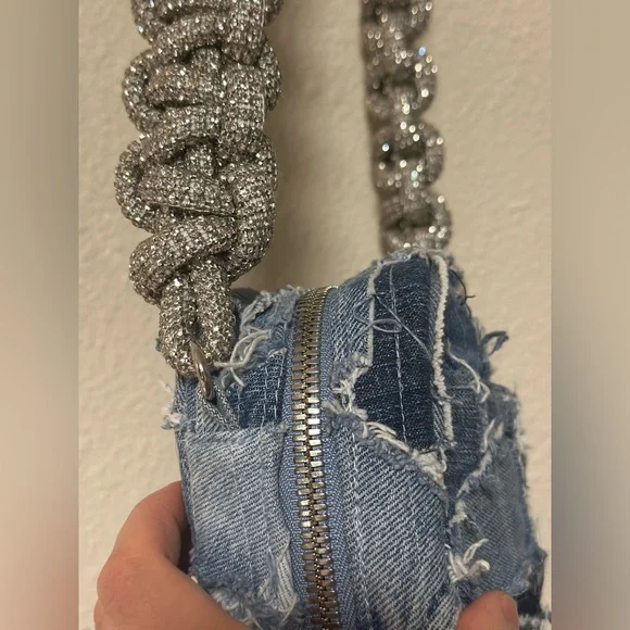 KARA Denim Crystal Strap Cobra Bag💎🥶 - Picture 16 of 17